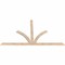 Ekena Millwork Richland Smooth Timber Gable Bracket, Douglas Fir, 84"W x 49"H x 1 1/2"D x 3 1/2"F, 14/12 Pitch GBW084X49X0204RIC00SDF - alternate 3